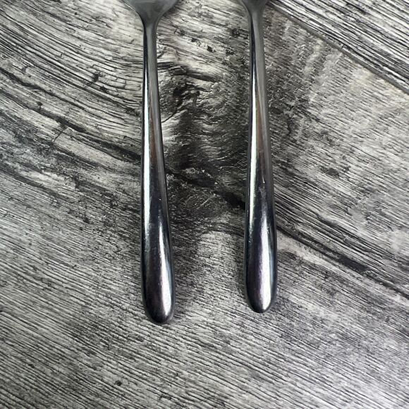 Set of 2 TWO Hampton Stainless CASSINI Salad Dessert Forks 7 1/4" Flatware - Picture 3 of 8